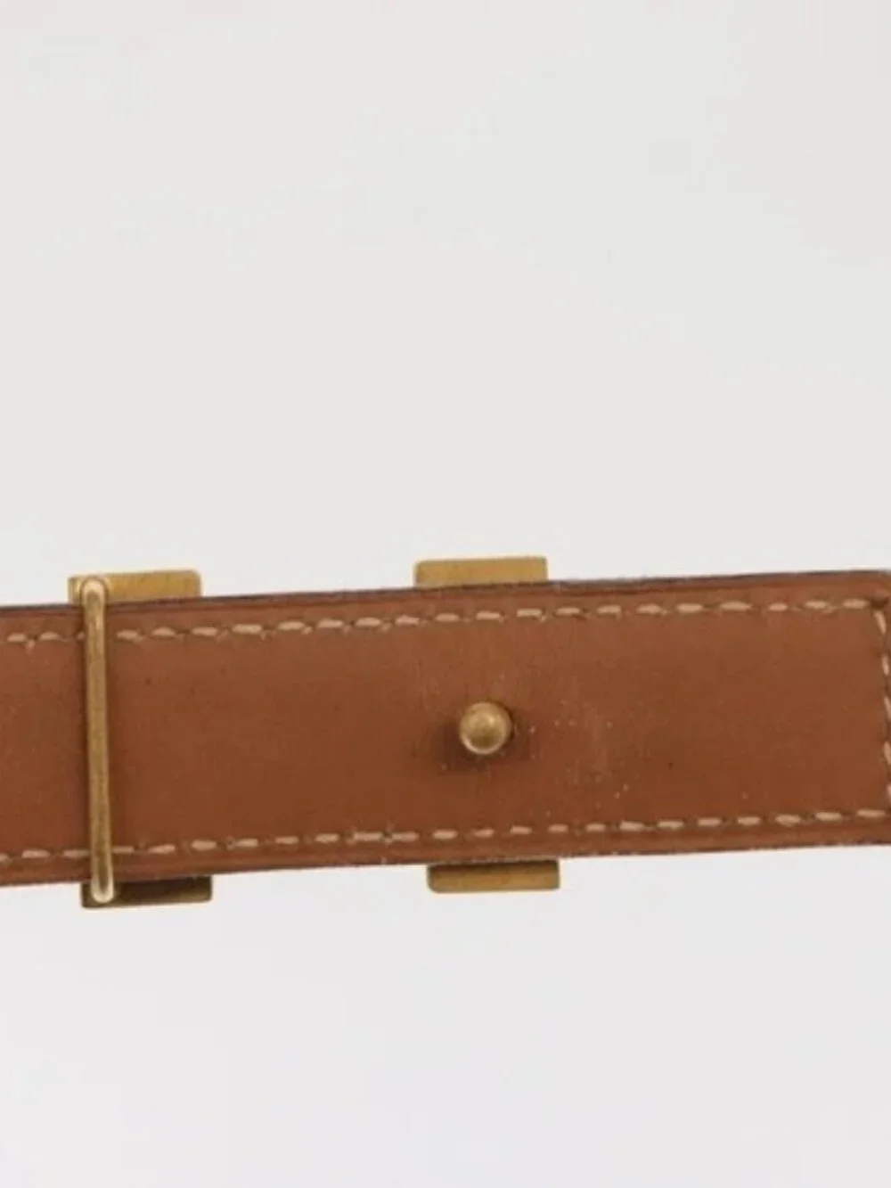 HERMES H Constance Reversible Belt Leather 33.1" Black Auth 168763 - Picture 6 of 9